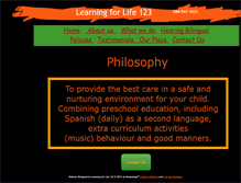 Tablet Screenshot of learningforlife123.com